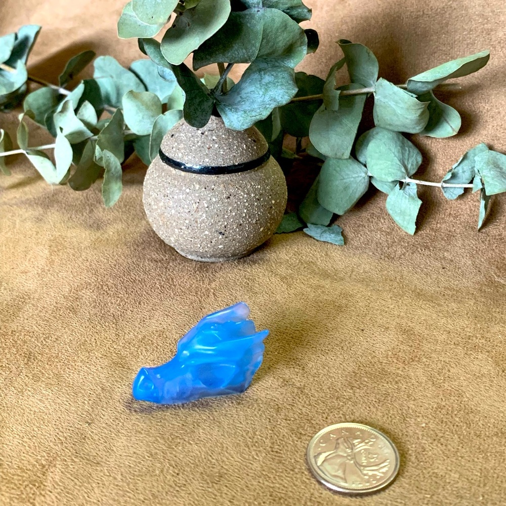 Blue Opalite Dragon Head